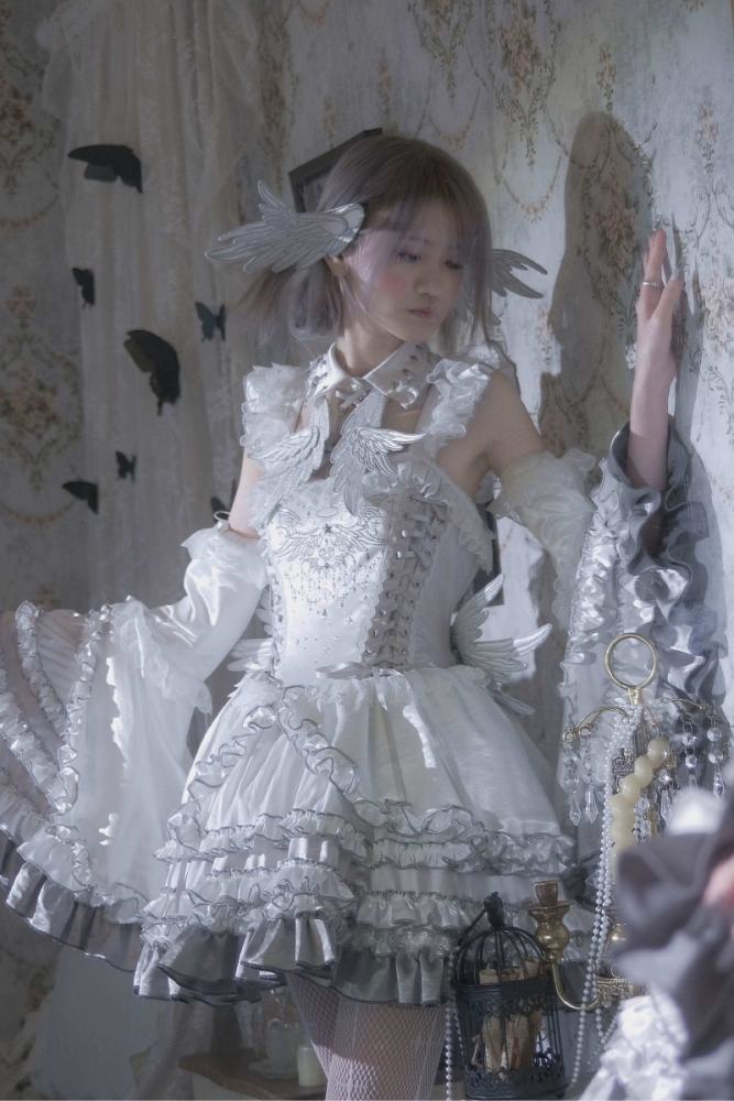 Metallic Angel Silver Jumper Lolita Accessories