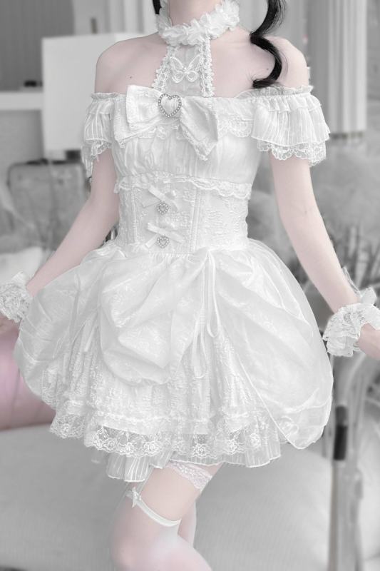 Virtual Paradise ~Rose Dream~ Halter Neck Jirai Kei Dress
