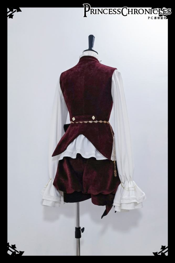 Princess Chronicles Rabbit Hunting Royal Red Coat Set Ouji Fashion
