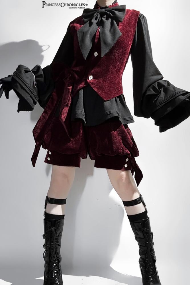 Princess Chronicles Rabbit Hunting Royal Red Coat Set Ouji Fashion