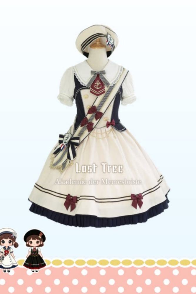Lost Tree ~Akademie der Meeresbrise~ College Sailor Style Lolita JSK Dress