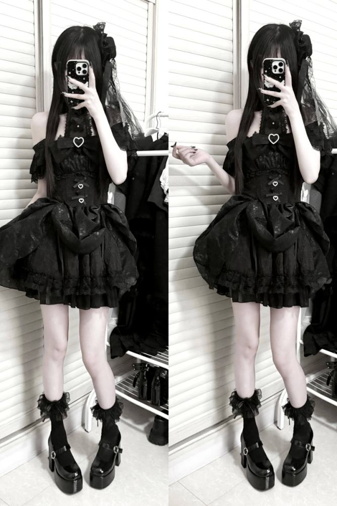 Virtual Paradise ~Rose Dream~ Halter Neck Jirai Kei Dress