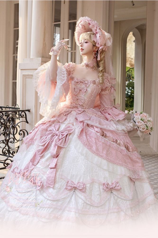 Meng Fu Zi ~Dream Rococo~ Hime Lolita OP Tailing and Hat