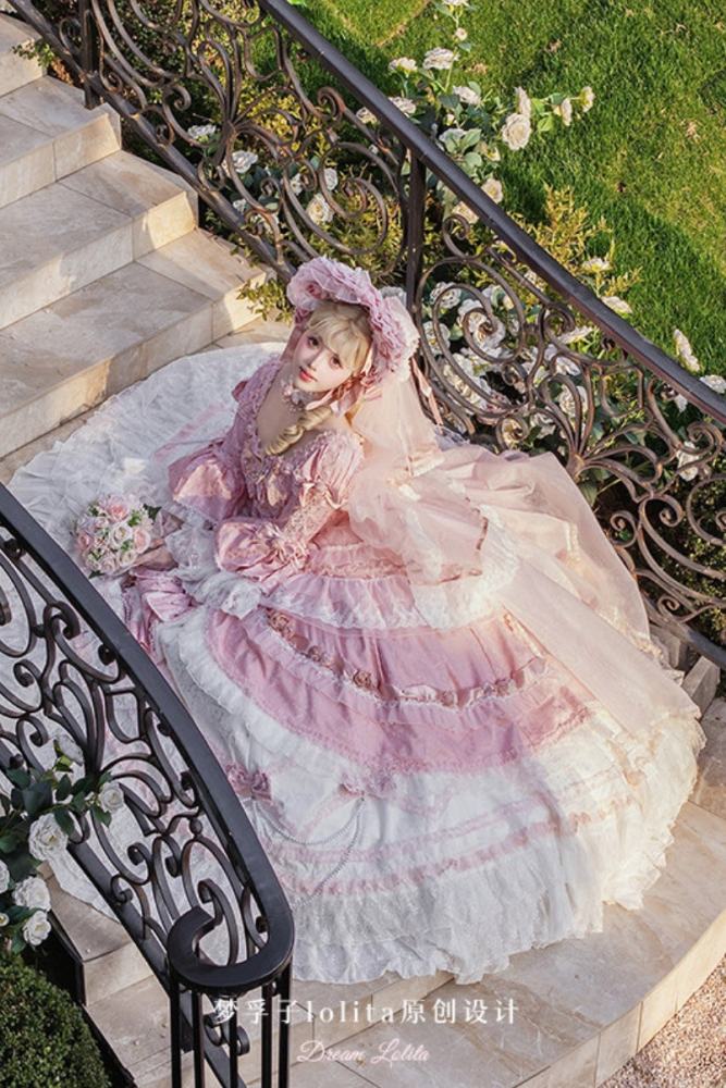 Meng Fu Zi ~Dream Rococo~ Hime Lolita OP Tailing and Hat
