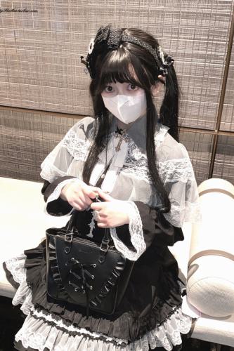 Kitty Bxllet ~Mist Gauze~ Jirai Kei Lacework Cape Blouse
