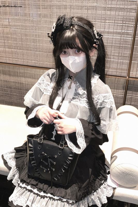 Kitty Bxllet ~Mist Gauze~ Jirai Kei Lacework Cape Blouse