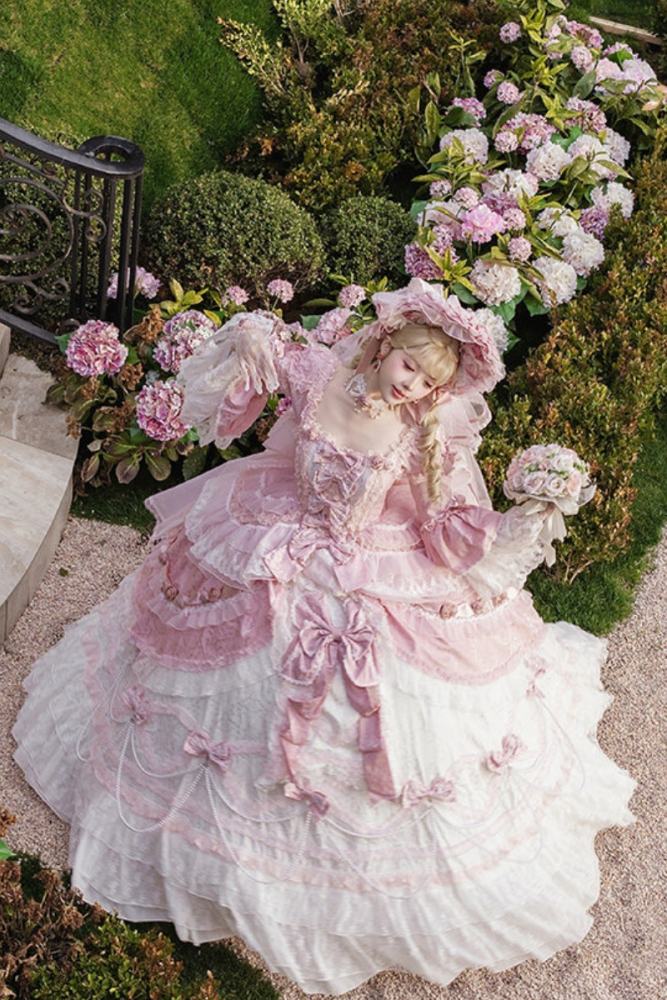 Meng Fu Zi ~Dream Rococo~ Hime Lolita OP Tailing and Hat