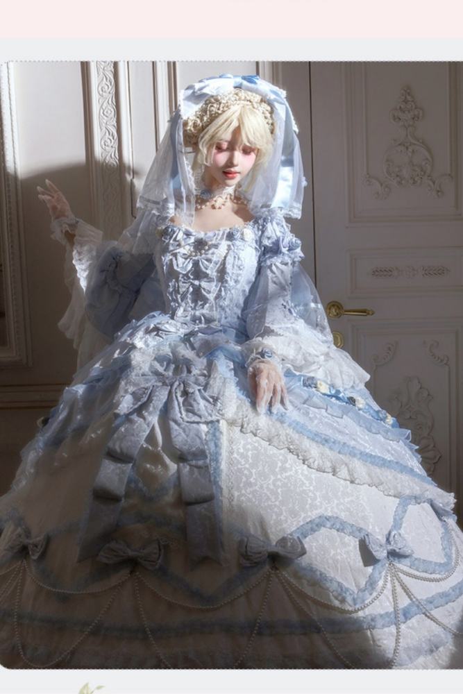 Meng Fu Zi ~Dream Rococo~ Hime Lolita OP Tailing and Hat