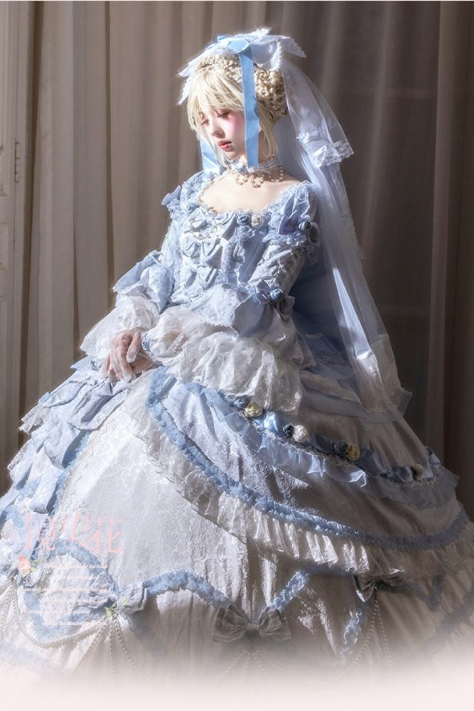 Meng Fu Zi ~Dream Rococo~ Hime Lolita OP Tailing and Hat