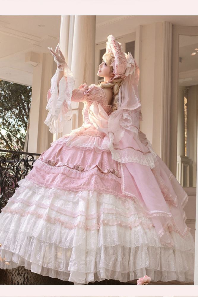 Meng Fu Zi ~Dream Rococo~ Hime Lolita OP Tailing and Hat