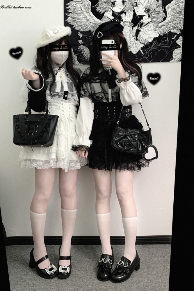 Kitty Bxllet ~Mist Gauze~ Jirai Kei Lacework Cape Blouse