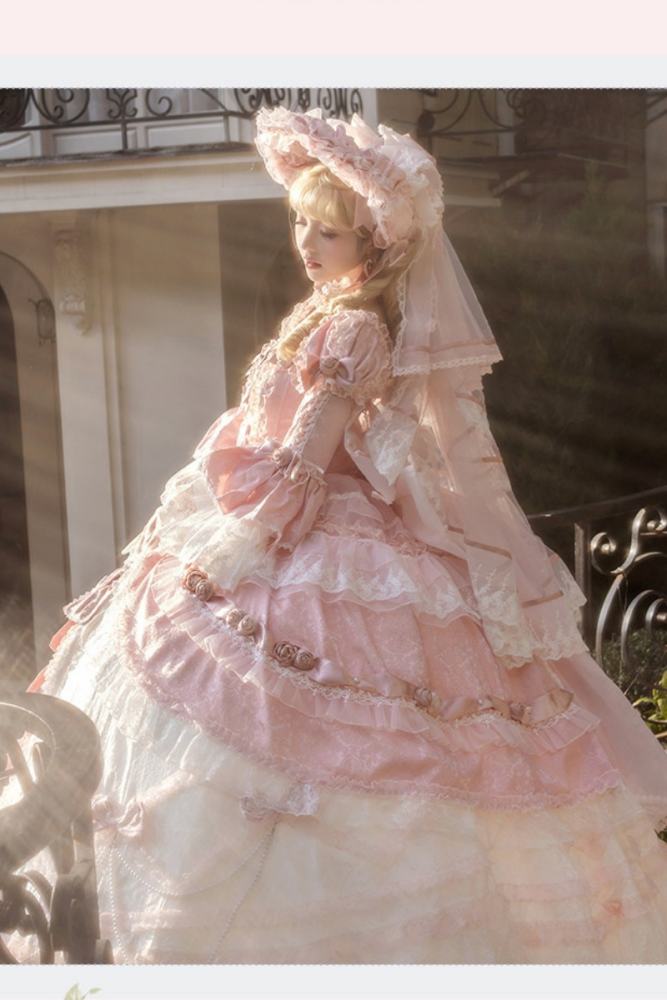 Meng Fu Zi ~Dream Rococo~ Hime Lolita OP Tailing and Hat