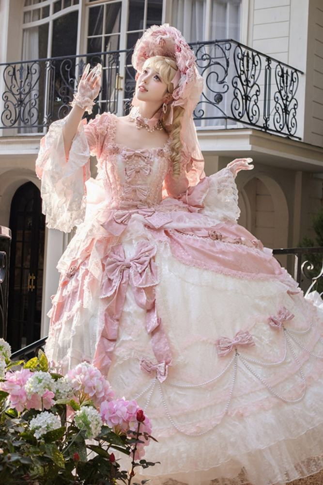 Meng Fu Zi ~Dream Rococo~ Hime Lolita OP Tailing and Hat