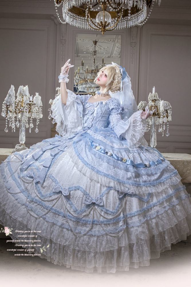 Meng Fu Zi ~Dream Rococo~ Hime Lolita OP Tailing and Hat