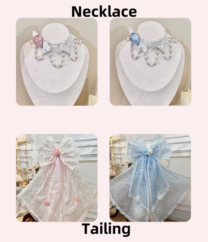 Meng Fu Zi ~Dream Rococo~ Hime Lolita OP Tailing and Hat