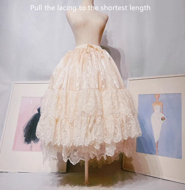 Catherine Heavy Ruffles Pink Hime Lolita Dress and Underskirt