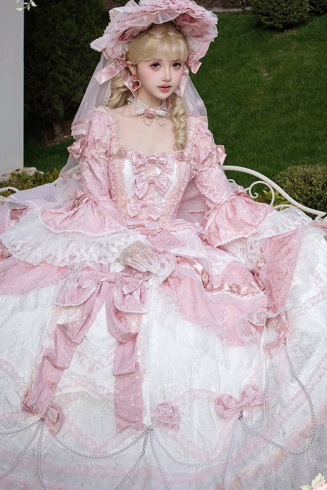 Meng Fu Zi ~Dream Rococo~ Hime Lolita OP Tailing and Hat
