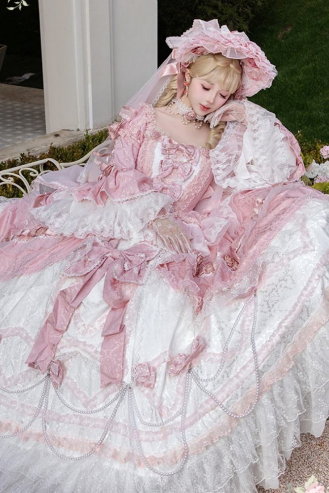 Meng Fu Zi ~Dream Rococo~ Hime Lolita OP Tailing and Hat