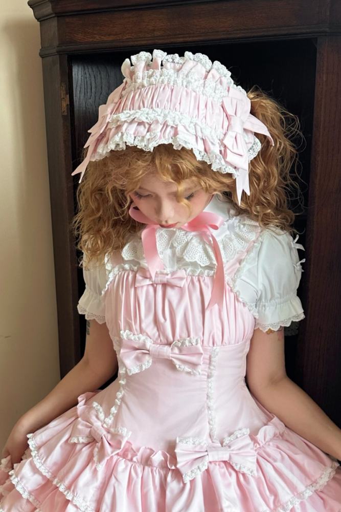 Half Sugar Ism Sweet Pink Lolita Jumper Dress