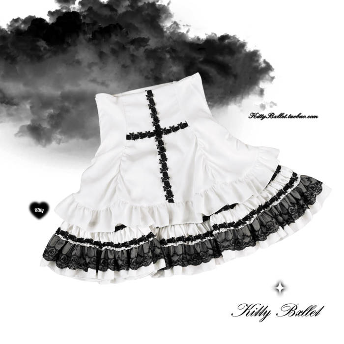 Kitty Bxllet ~Cross Contract~ Jirai Kei High Waist Skirt 3 Colors
