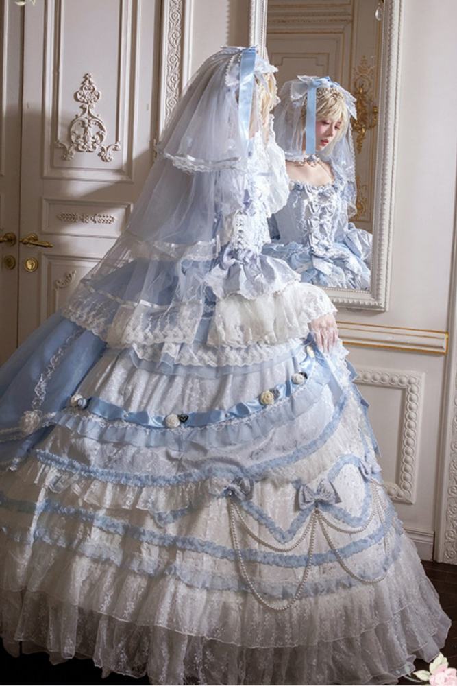 Meng Fu Zi ~Dream Rococo~ Hime Lolita OP Tailing and Hat
