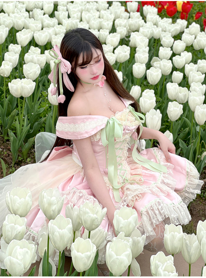 Diamond Honey Spring Tulip Short Dress