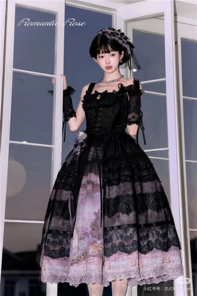 Romantic Rose Elegant Lolita Skirt, Top and Blouse
