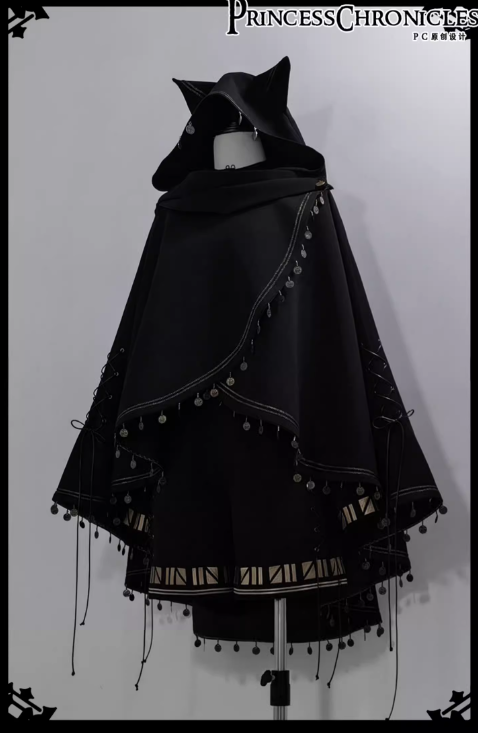 Princess Chronicles Black Cat Cape Ouji Fashion