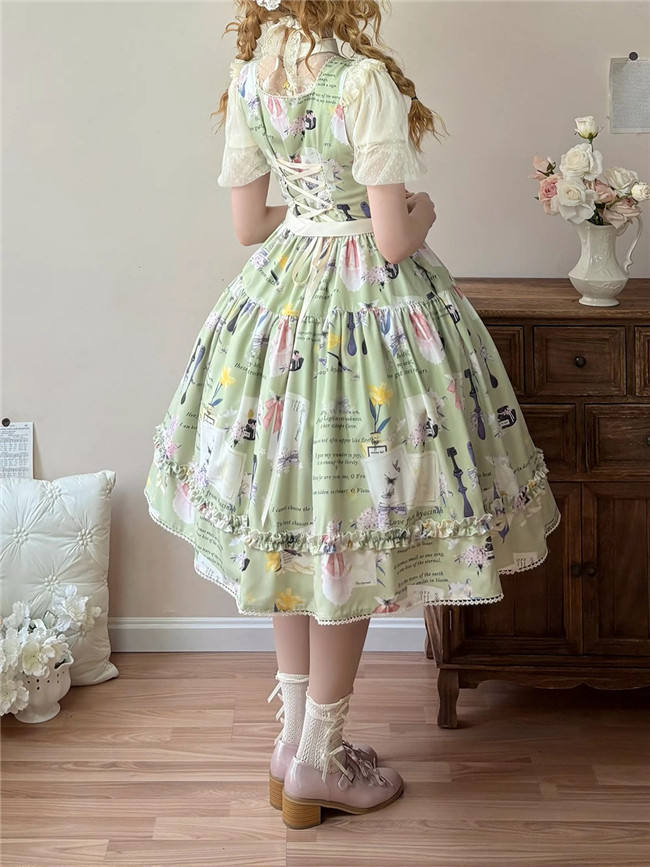 Watercolor Hyacinth Series Lolita Dress