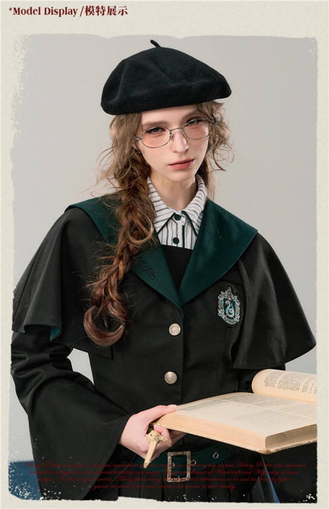 Kyouko & Harry Potter Co-signed Sailor Collar Dress with Detachable Cape Harry Potter Dress