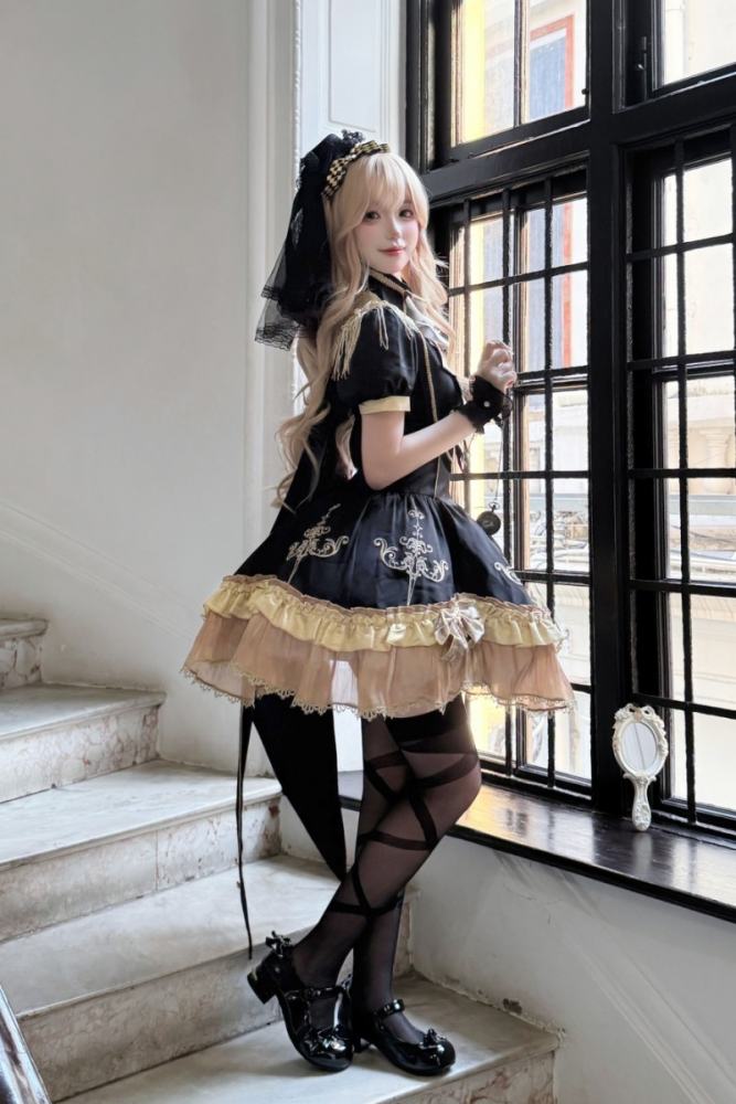 Unchartde Stars Gilded Oath Shawl One Piece Lolita Dress