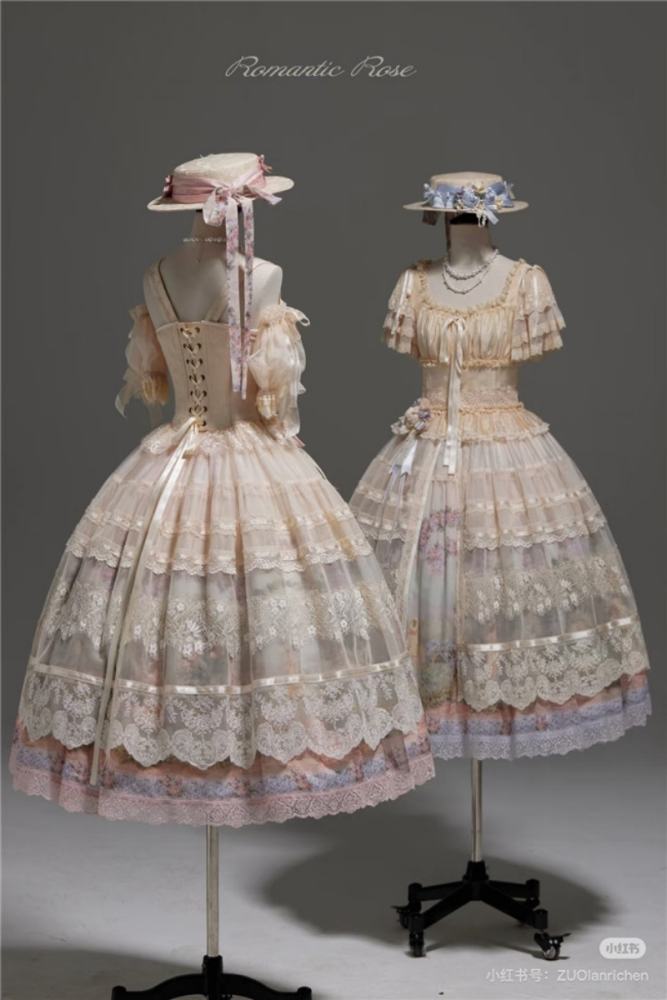 Romantic Rose Elegant Lolita Skirt, Top and Blouse
