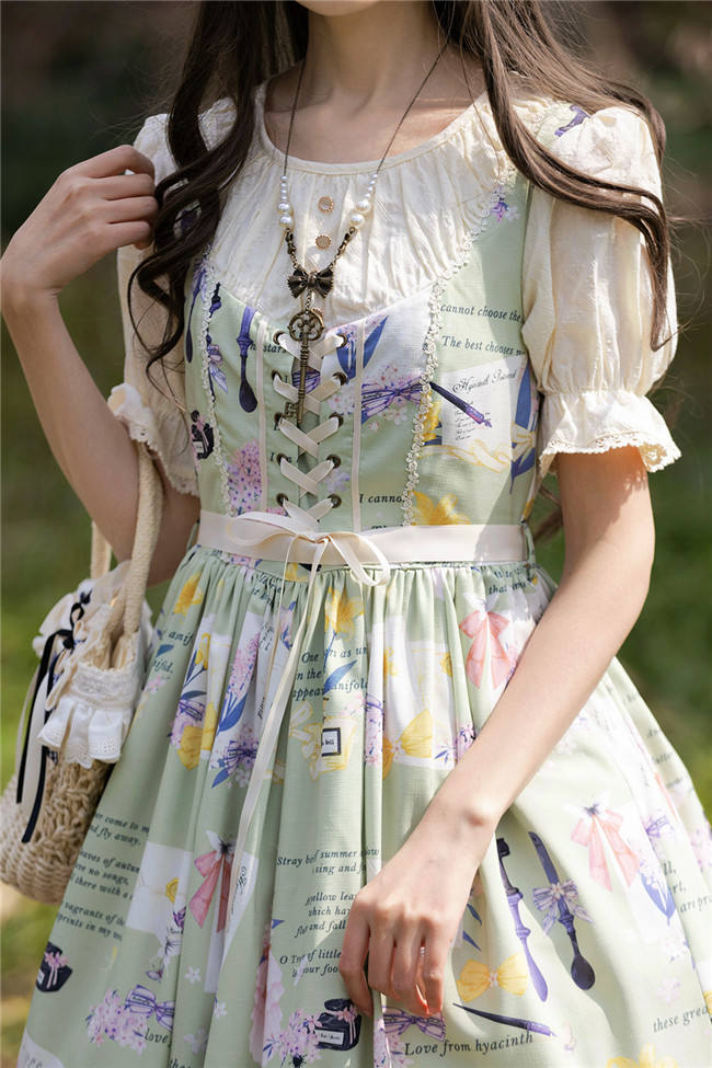 Watercolor Hyacinth Series Lolita Dress