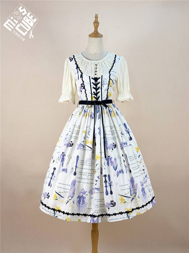 Watercolor Hyacinth Series Lolita Dress