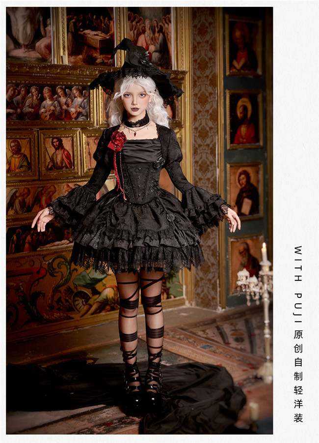 Withpuji Twilight Black Gothic Set and Accessories