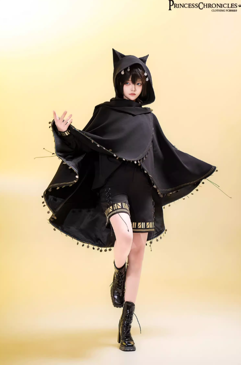 Princess Chronicles Black Cat Cape Ouji Fashion