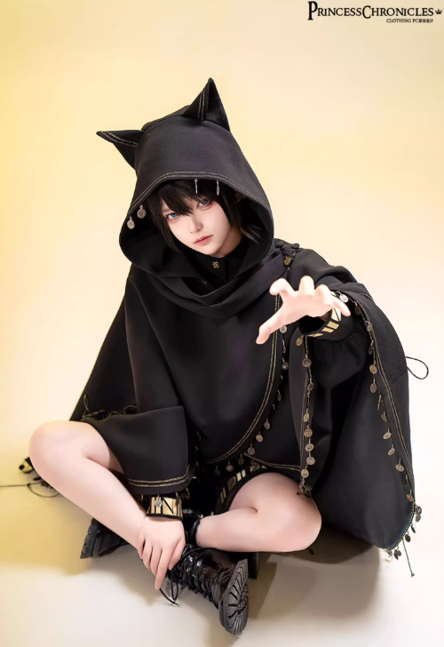 Princess Chronicles Black Cat Cape Ouji Fashion