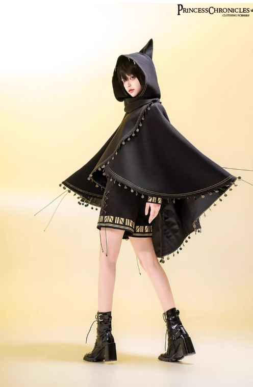 Princess Chronicles Black Cat Cape Ouji Fashion