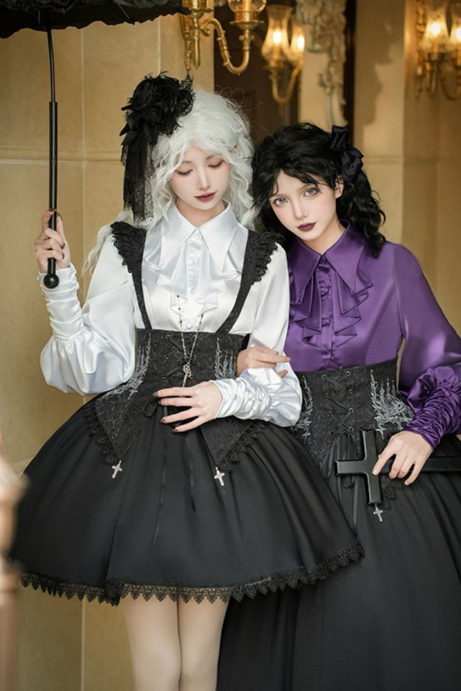 Withpuji Gothic Spring Salopette, Shirt, and Bib