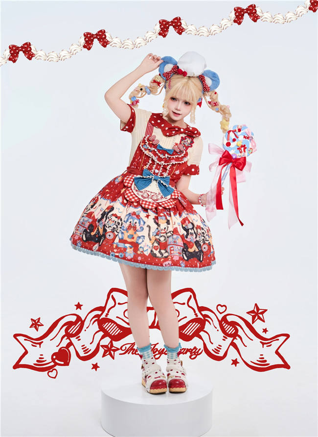 Puppy Dollhouse Sweet Lolita Dress Full Set