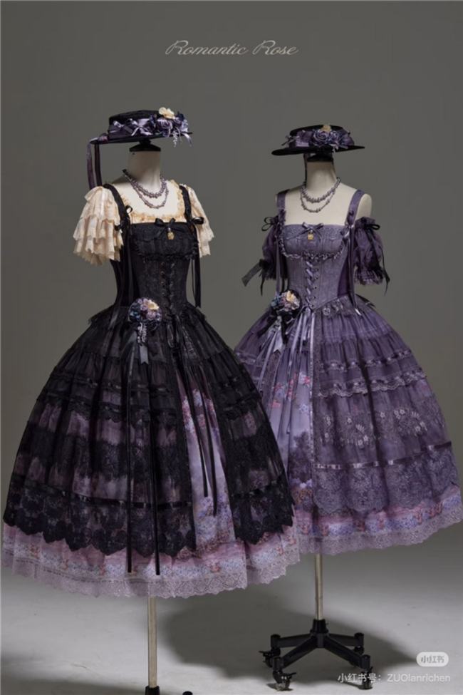 Romantic Rose Elegant Lolita Skirt, Top and Blouse