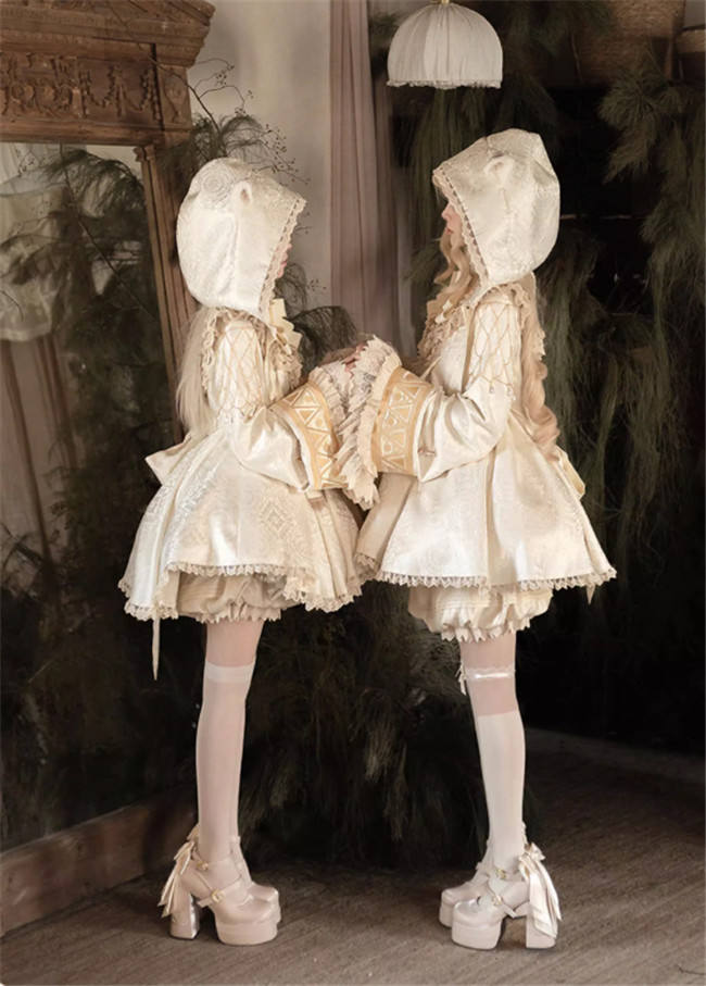 Lizbird Reincarnation of Time Doll Lolita Dress, Fake Collar, Hat and Bloomer