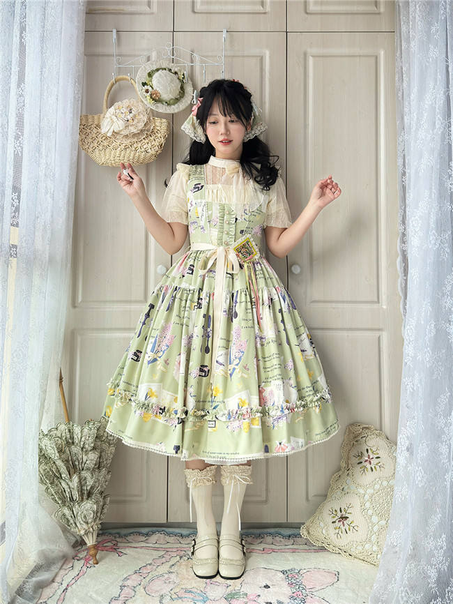 Watercolor Hyacinth Series Lolita Dress