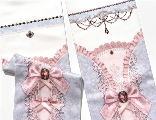 Red Maria Ribbon Bowknot Lolita Tights