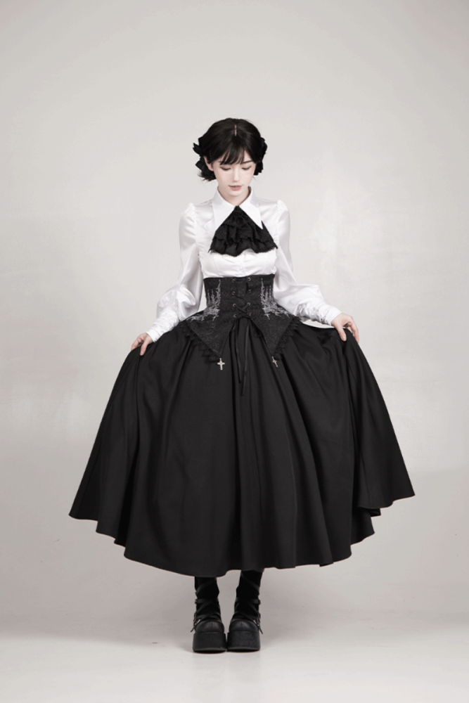 Withpuji Gothic Spring Salopette, Shirt, and Bib