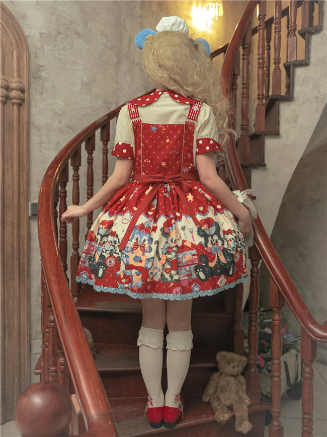 Puppy Dollhouse Sweet Lolita Dress Full Set