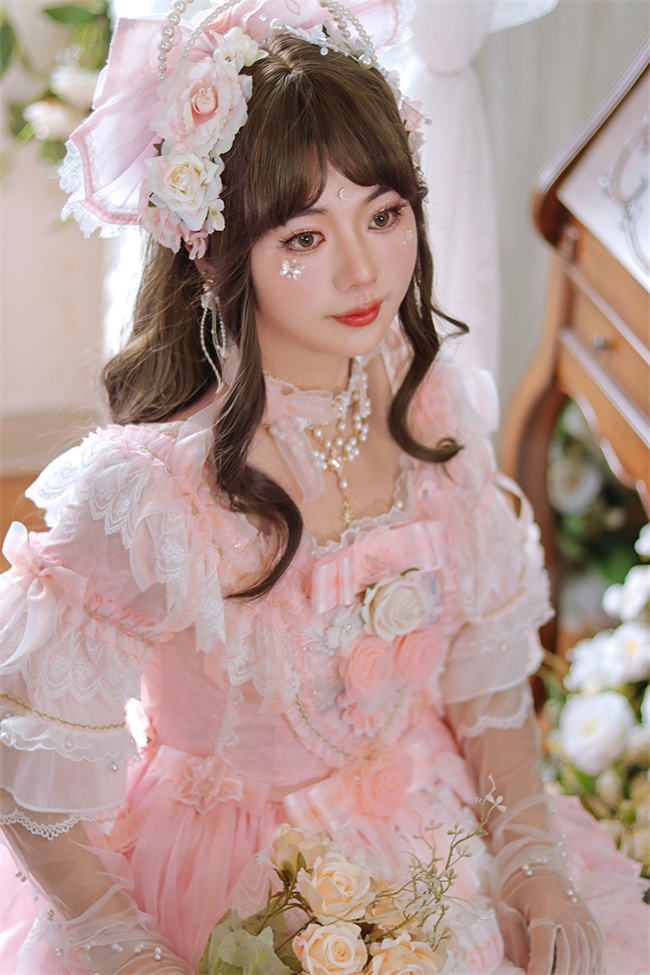 Pink OP Princess dress Hime Lolita Dress