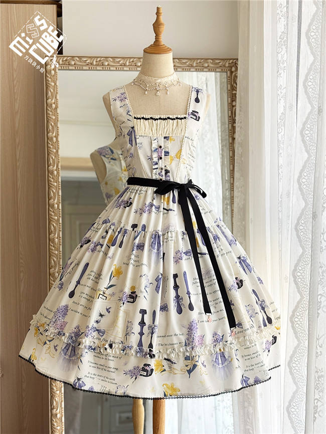 Watercolor Hyacinth Series Lolita Dress