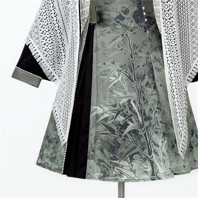 Bamboo Print Han Style Dress Set