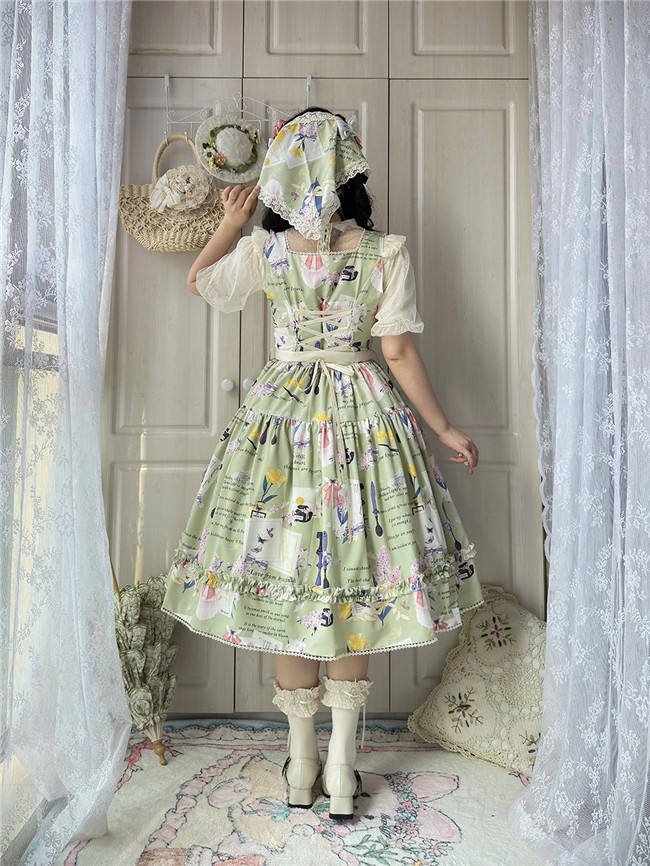 Watercolor Hyacinth Series Lolita Dress